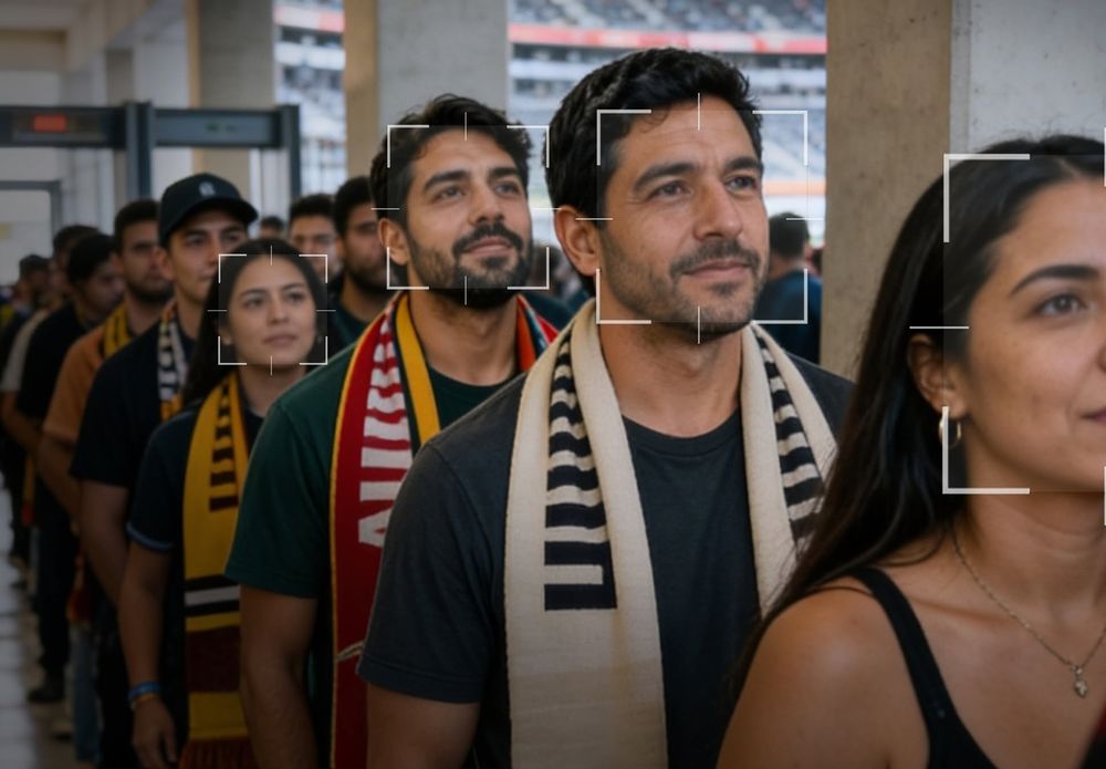 Este Mundial 2026 suma tecnología biométrica con el uso de reconocimiento facial en los estadios. Este Mundial 2026 suma tecnología biométrica con el uso de reconocimiento facial en los estadios.