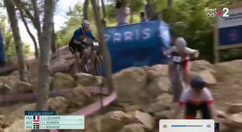 Los Andes | Brutal caída de una ciclista de Francia en los Juegos Olímpicos de París 2024.