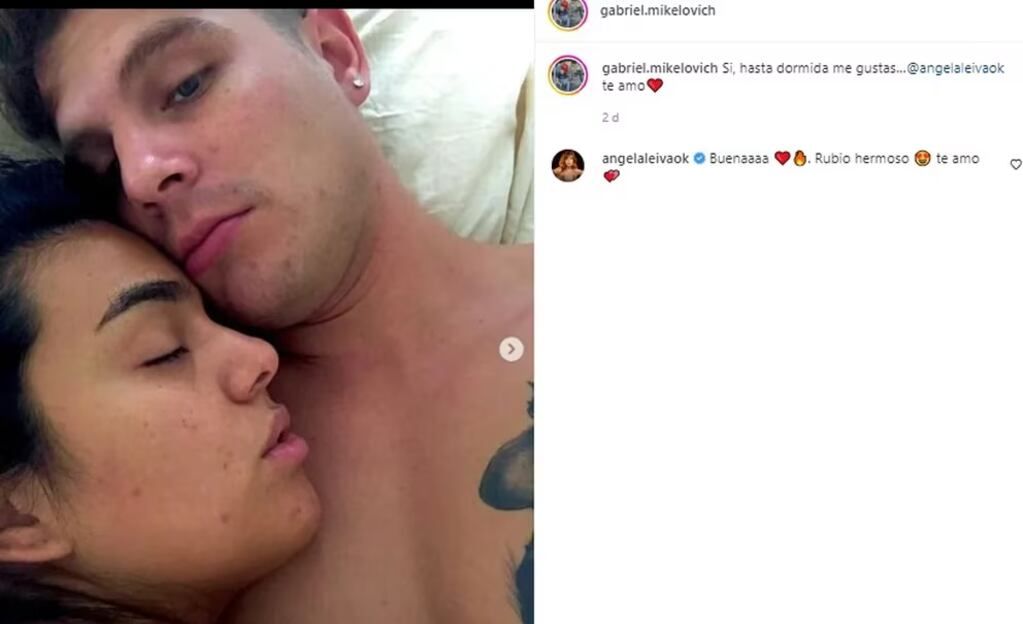 Ángela Leiva blanqueó su romance con uno de los integrantes de su banda.