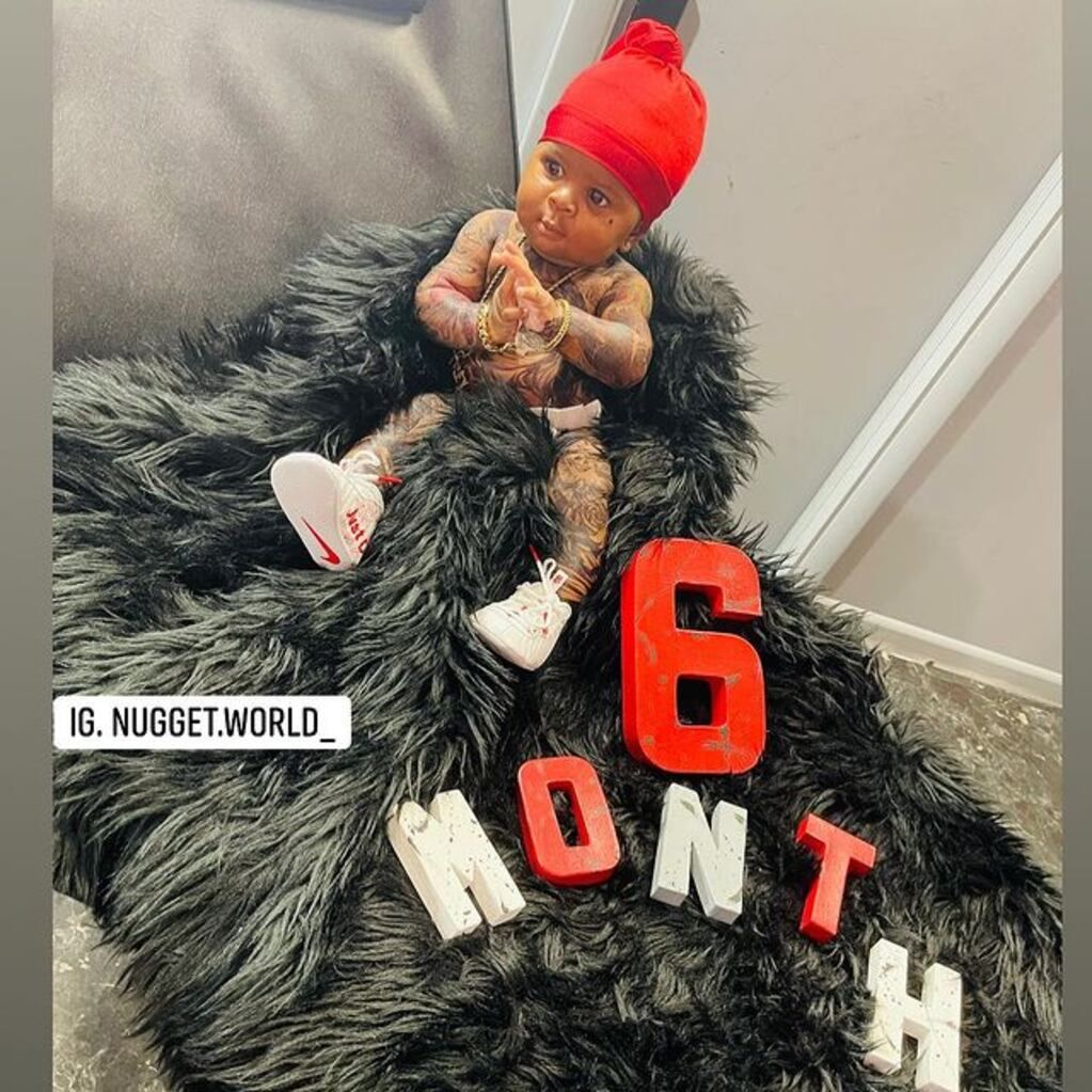 El pequeño tenía "tatuajes" en todo su cuerpo, a excepción del rostro. Foto: Instagram