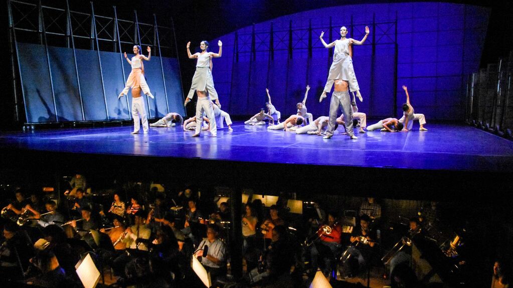Foto tomada durante el ensayo. Foto: Prensa del Teatro del Bicentenario.