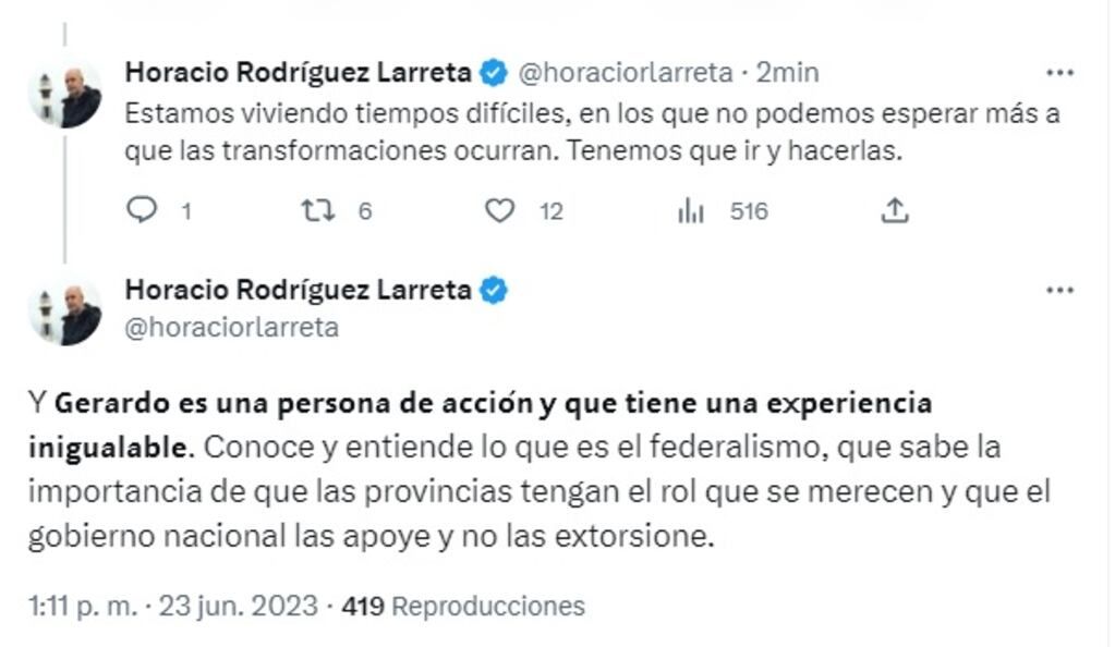 El anuncio oficial de Larreta de su candidatura