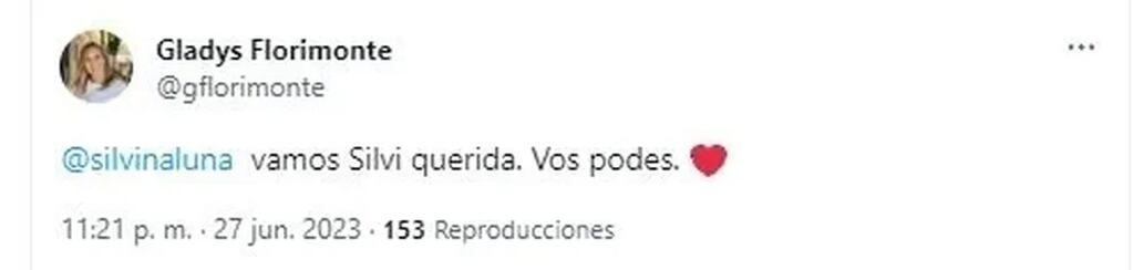 Los mensajes de los famosos por la salud de Silvina Luna