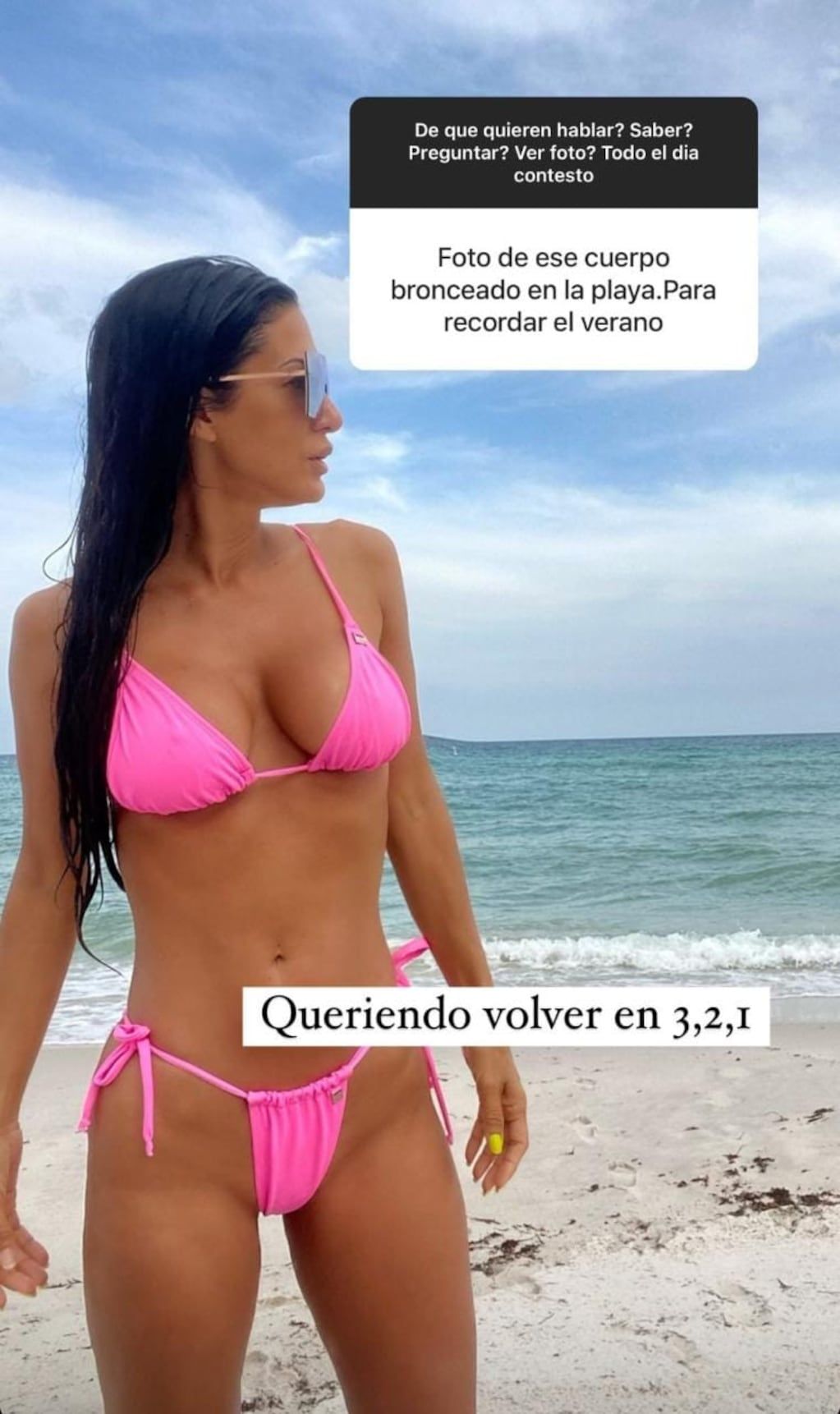 El recuerdo veraniego de Silvina Escudero.