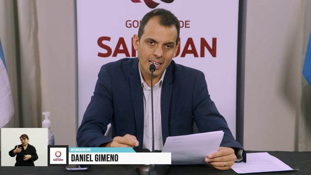 Daniel Gimeno, funcionario del ministerio de Producción de San Juan.