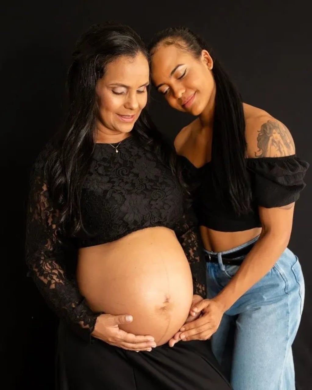 Alana Paiva había posteado una imagen de su mamá embarazada.