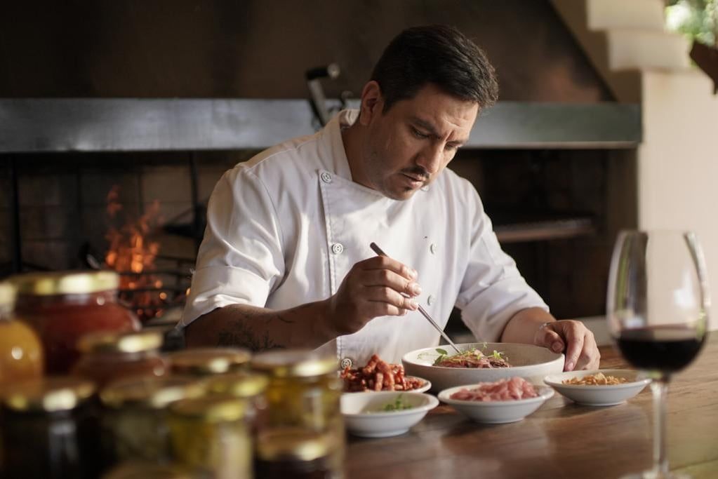 Matías Gil Falcón es el chef de Bodegas Salentein. - Gentileza