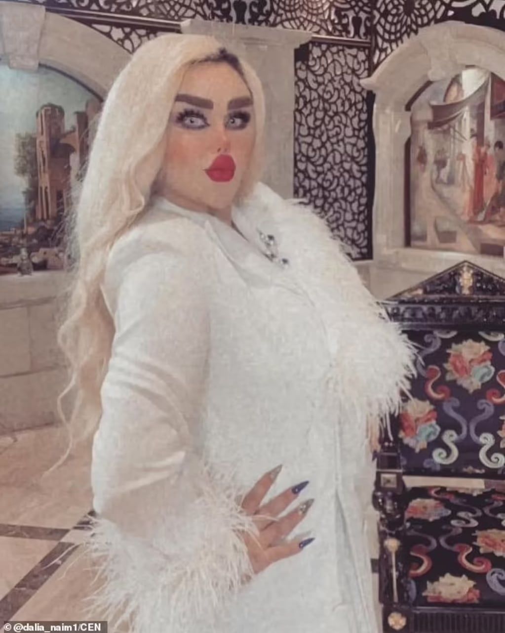 Dalia Naeem es conocida en las redes como la "Barbie iraquí".