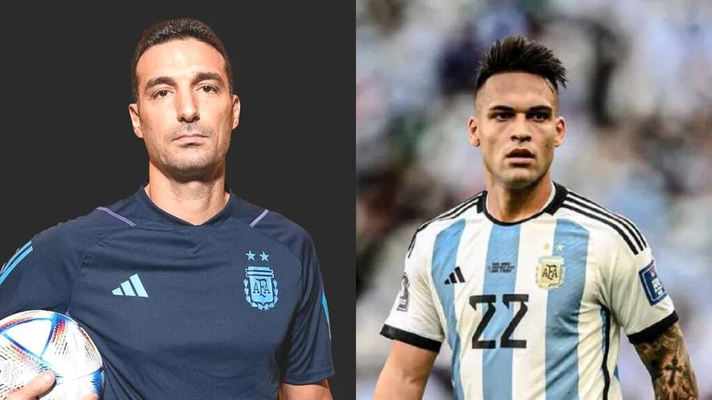 Lautaro Martínez, el favorito del DT Scaloni. 