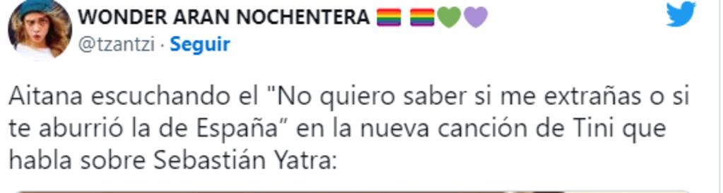 Tini estrenó su nueva canción y al parecer es dedicada a Sebastián Yatra