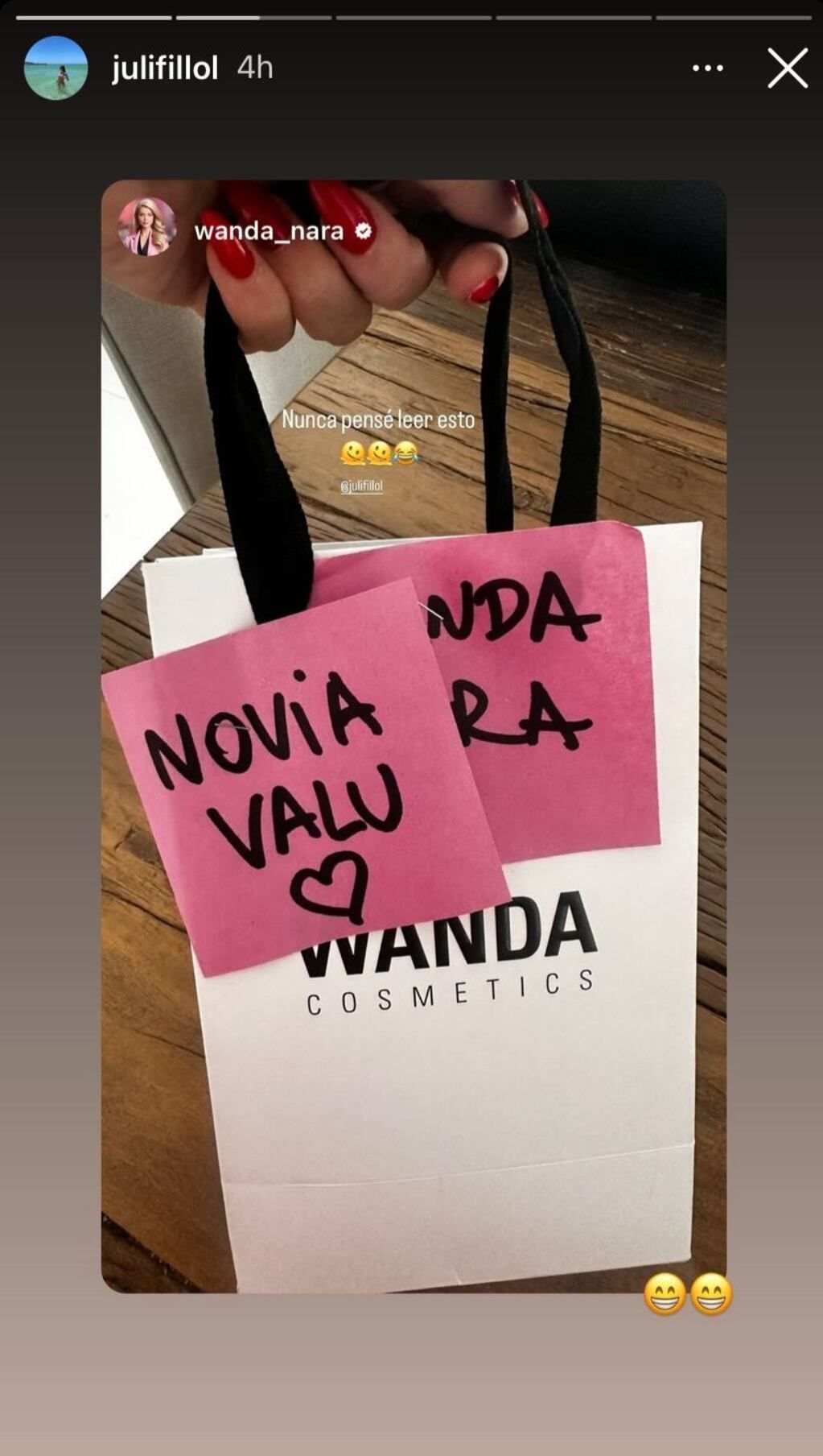 Wanda Nara regresó a la Argentina.
