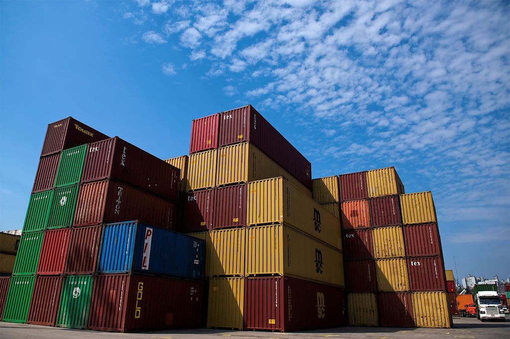 Contenedor, exportación