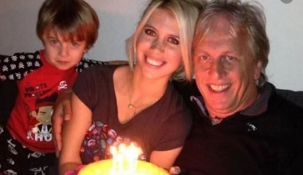 Wanda Nara y su padre, Andrés Nara.
