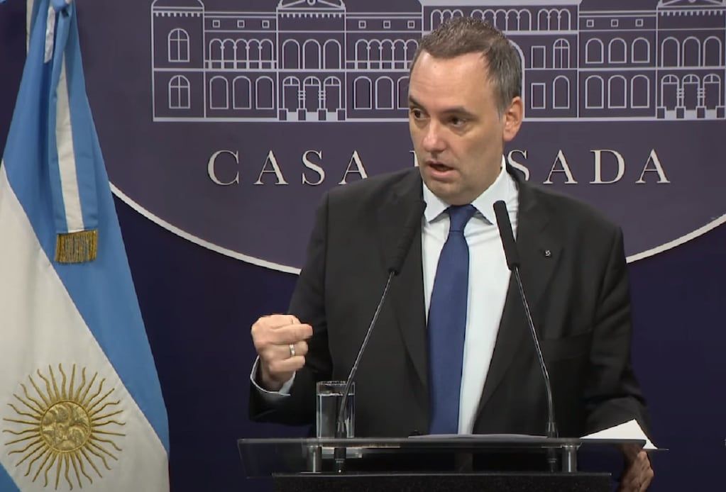 El vocero presidencial Manuel Adorni