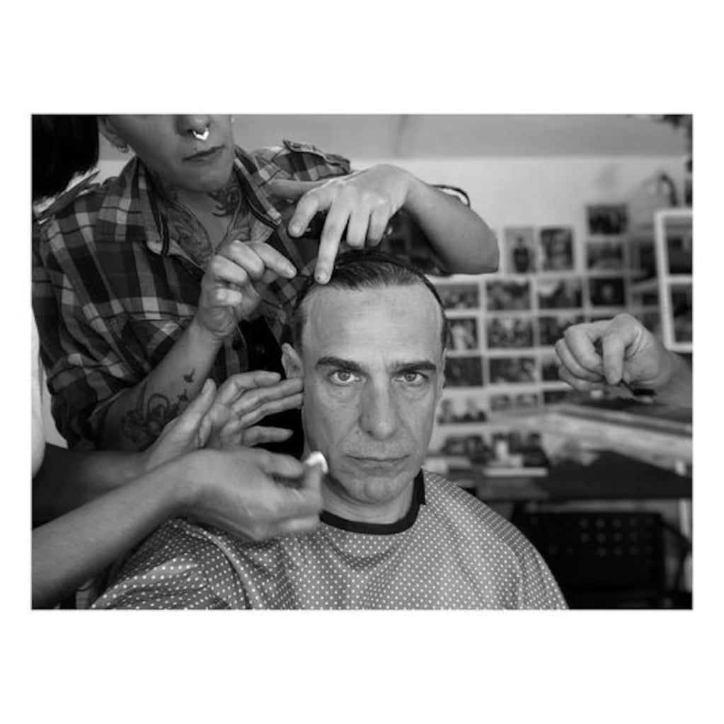 Leonardo Sbaraglia maquillado como Carlos Menem (Instagram).