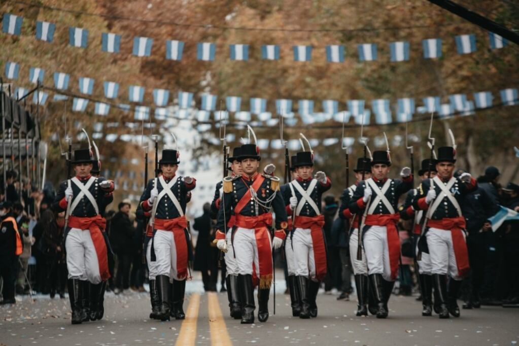 El tradicional desfile del 25 de mayo.