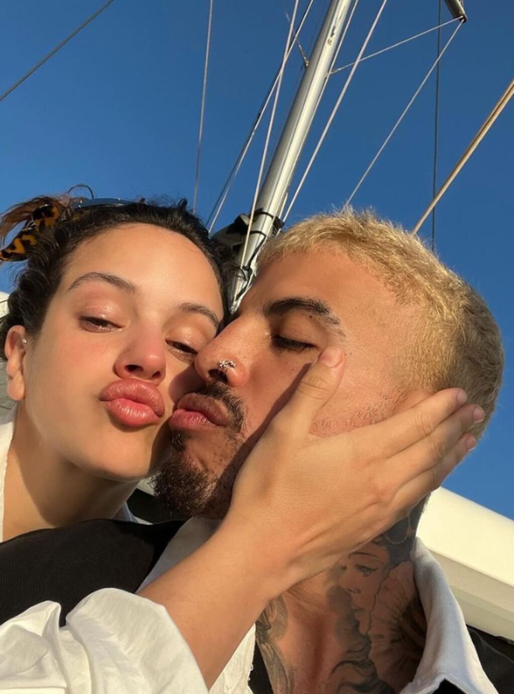 Rosalía y Rauw Alejandro. Foto: instagram @rauwalejandro