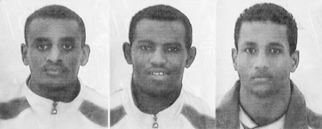 Los 3 futbolistas etíopes que se escondieron en Argentina luego del Mundial Sub 20 de 2001 para evitar ser fusilados. Foto: Twitter