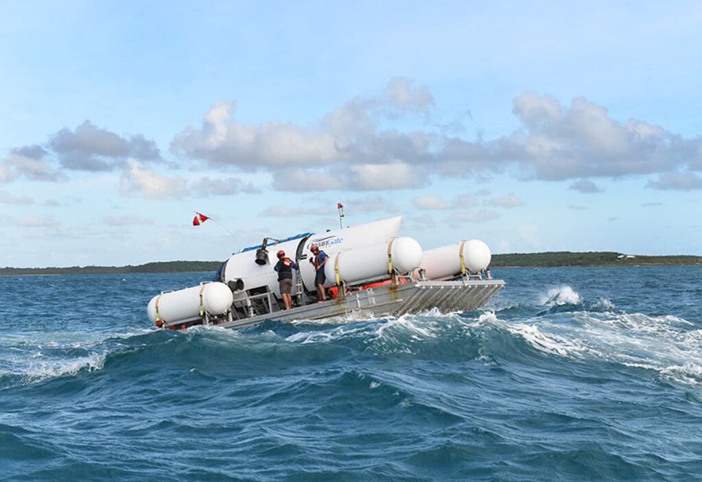 El submarino desaparecido en una expedición al Titanic tiene provisiones y oxígeno para 4 días y se cumplen mañana. Foto: Oceangate.com