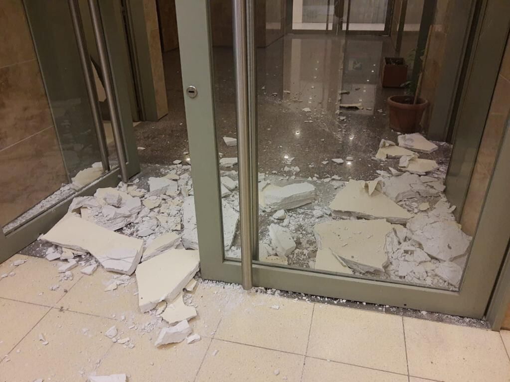 Daños que dejó el movimiento sísmico en San Juan.