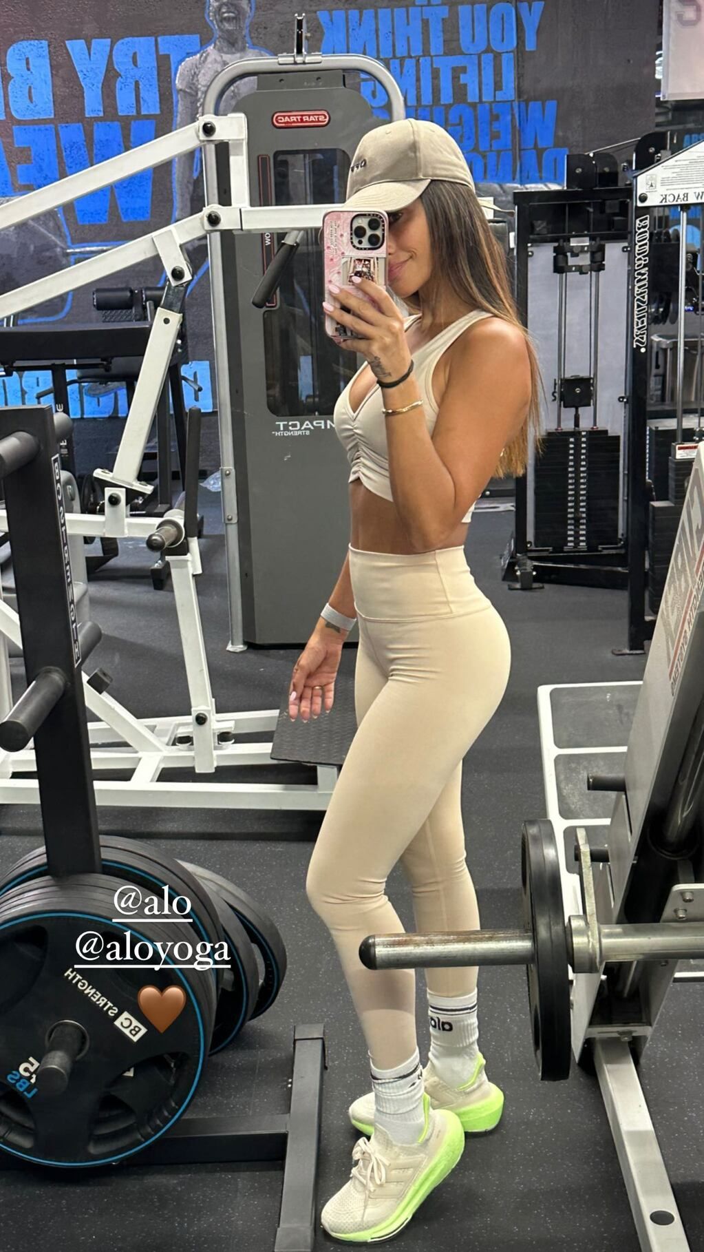 La rosarina posó en Glute Lab