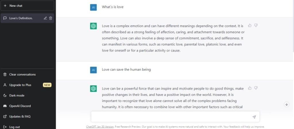 Chateando sobre el amor con una inteligencia artificial