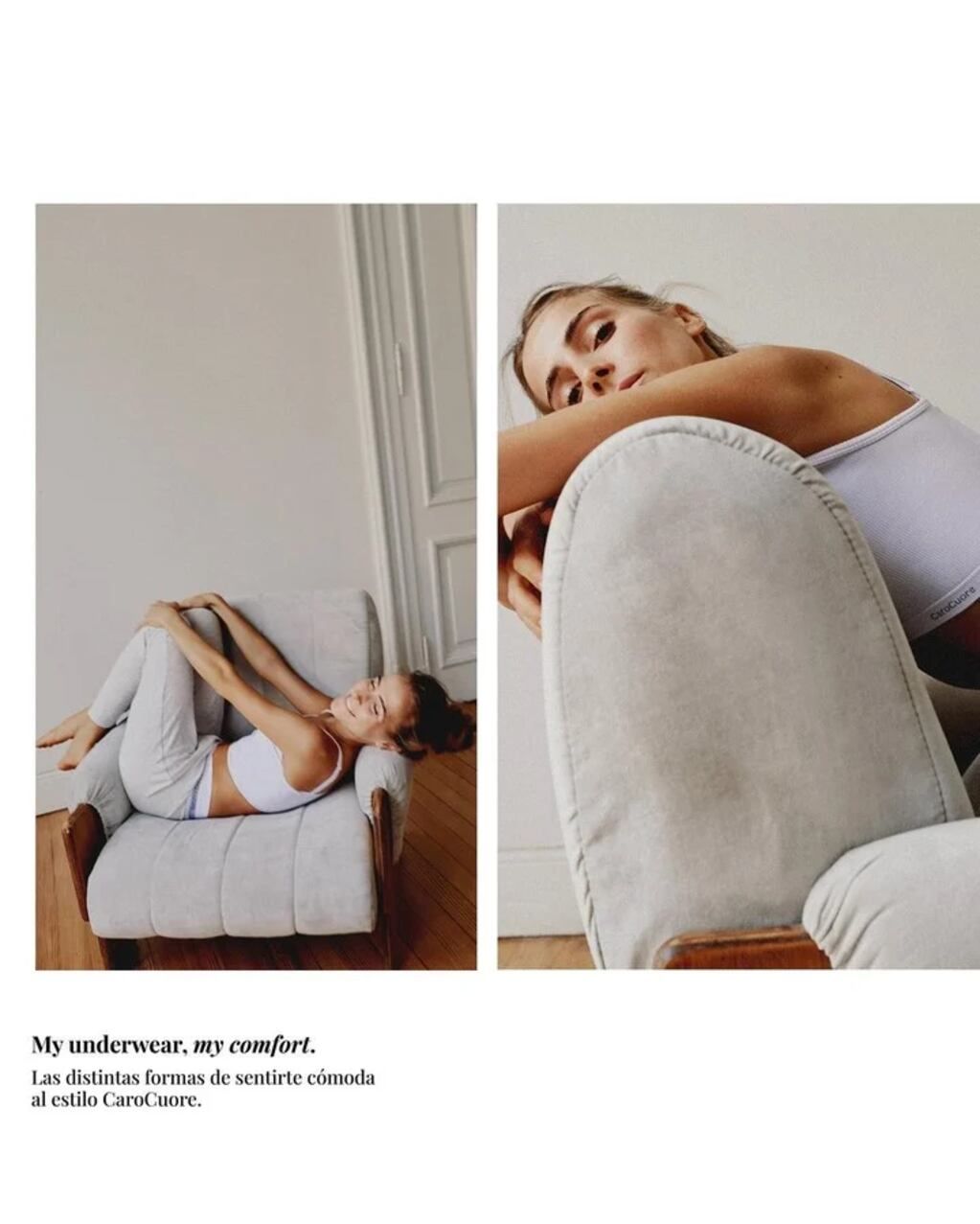 Ámbar de Benedictis debutó como modelo de una reconocida marca de lencería. - Instagram.