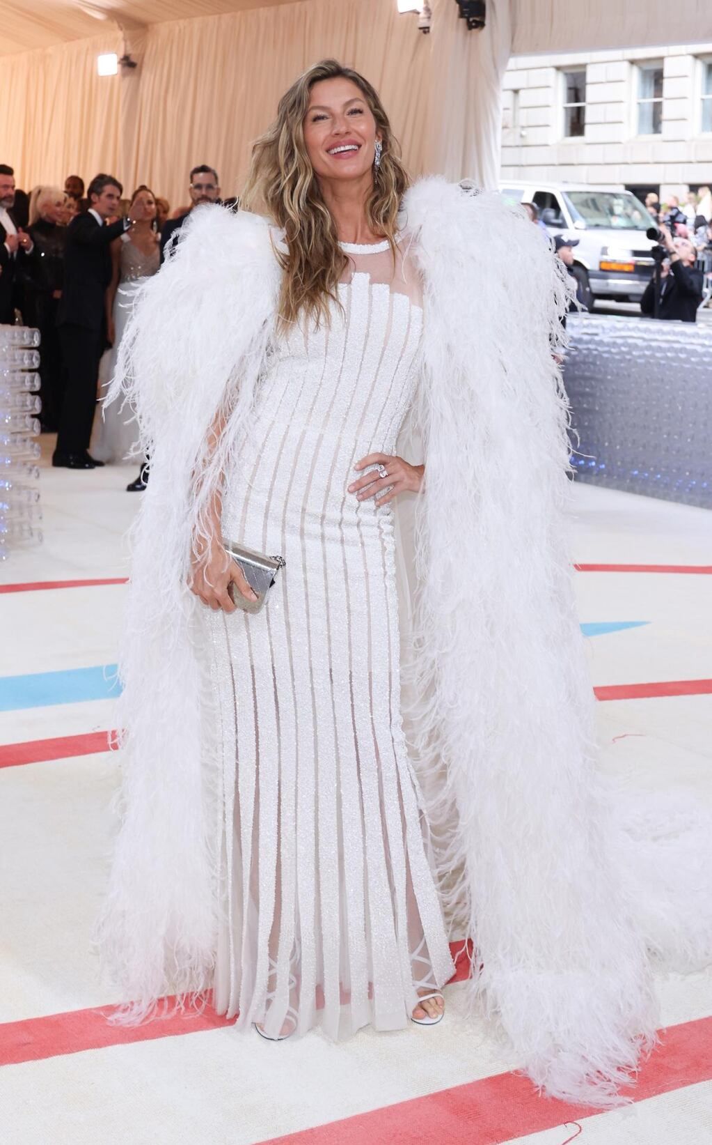 Giselle Bundchen en la alfombra para la Met Gala 2023, el evento benéfico anual del Instituto de Vestuario del Museo Metropolitano de Arte, en Nueva York.
