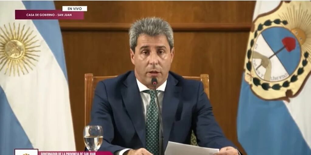 Sergio Uñac habló tras la suspensión de las elecciones: “La Corte está confundiendo mansedad con estupidez”.