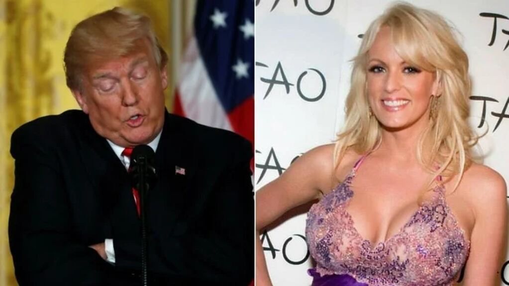 Trump y Stormy Daniels.