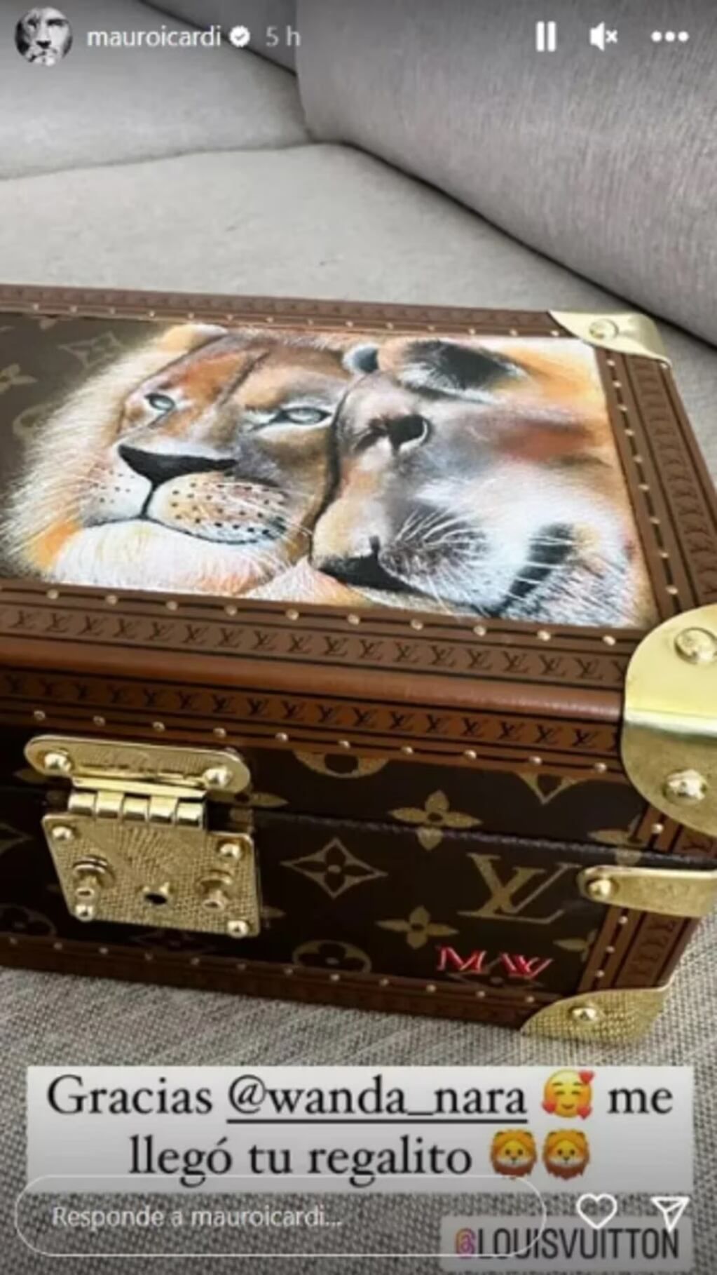 La empresaria le hizo un regalo a Mauro Icardi.