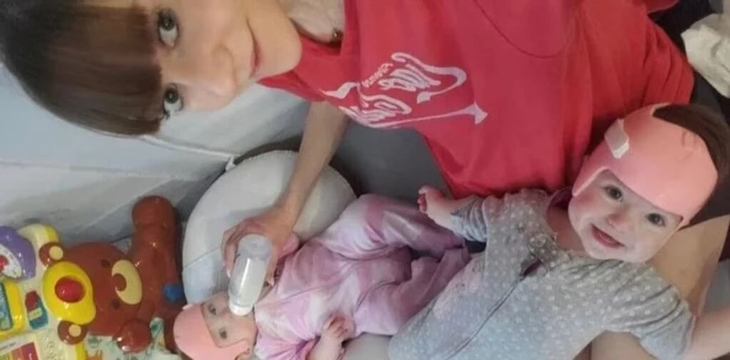 Sarah Mangat se convirtió en mamá de una nena y un nene, que son mellizos. - Gentileza