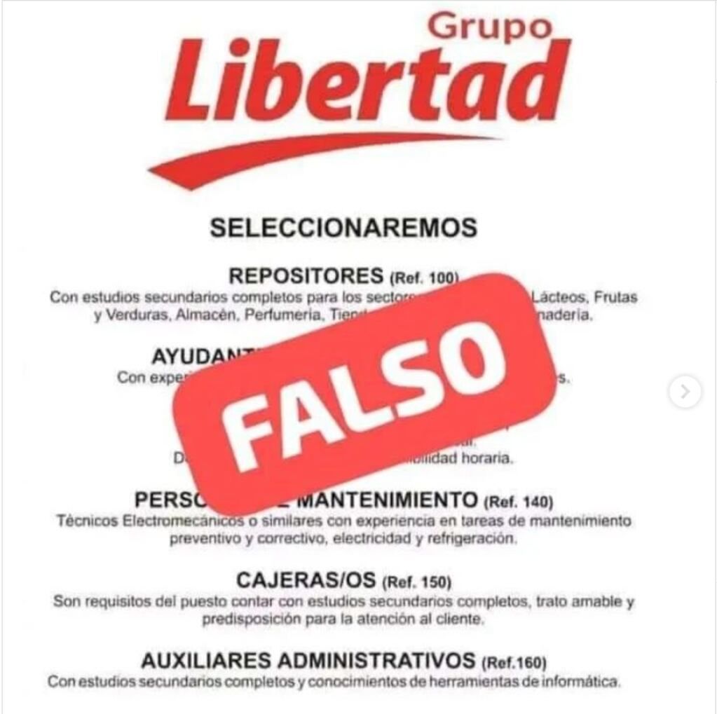 Alertan sobre oferta laboral falsa
