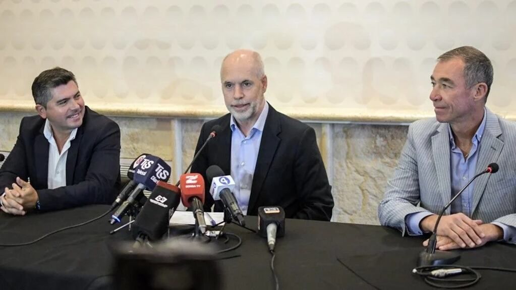 El jefe de la Ciudad Autónoma de Buenos Aires le disputa a Bullrich la candidatura a presidente. En la campaña, estuvo en San Juan para respaldar la fórmula de Marcelo Orrego y Fabián Martín.