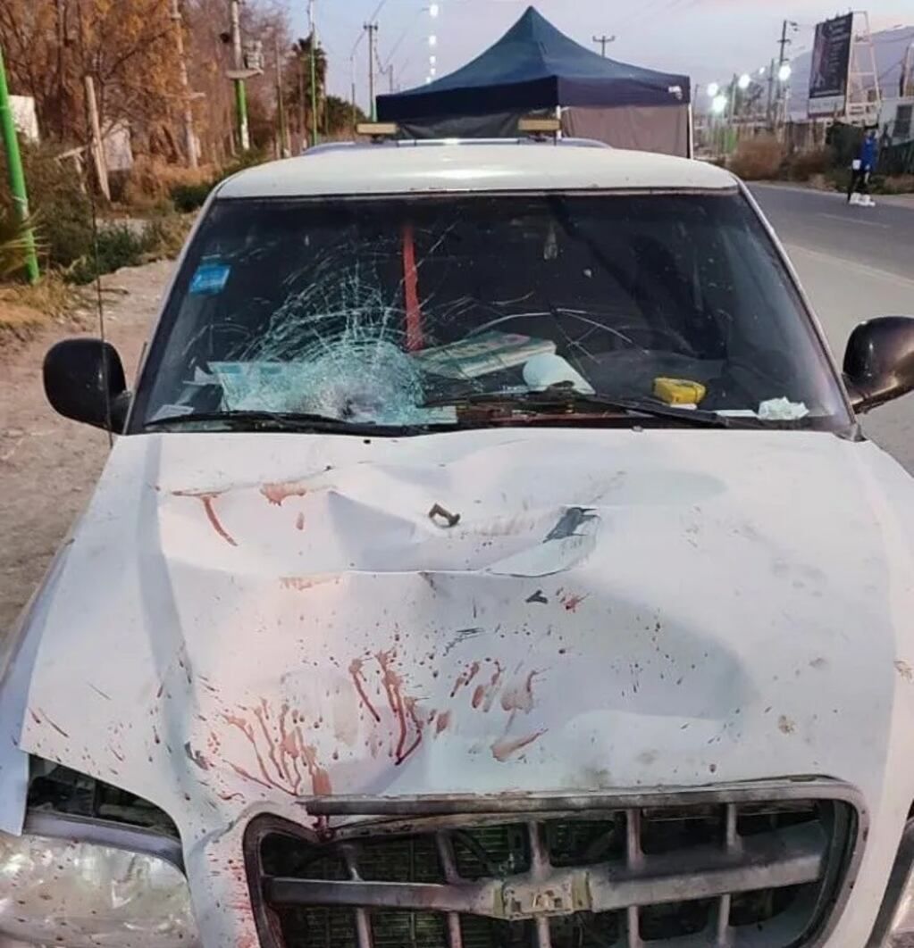 Los rastros de sangre del ciclista