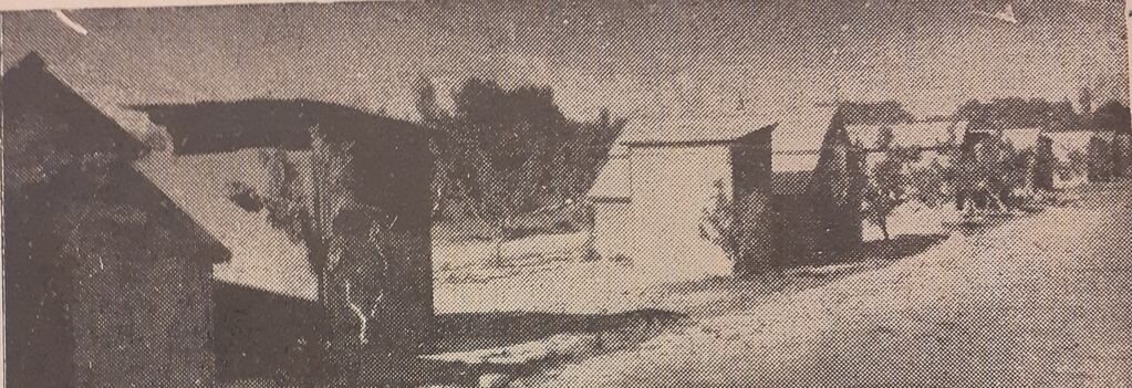 Vista de viviendas “tipo vialidad”. La acción, 28 de octubre 1944, p. 7