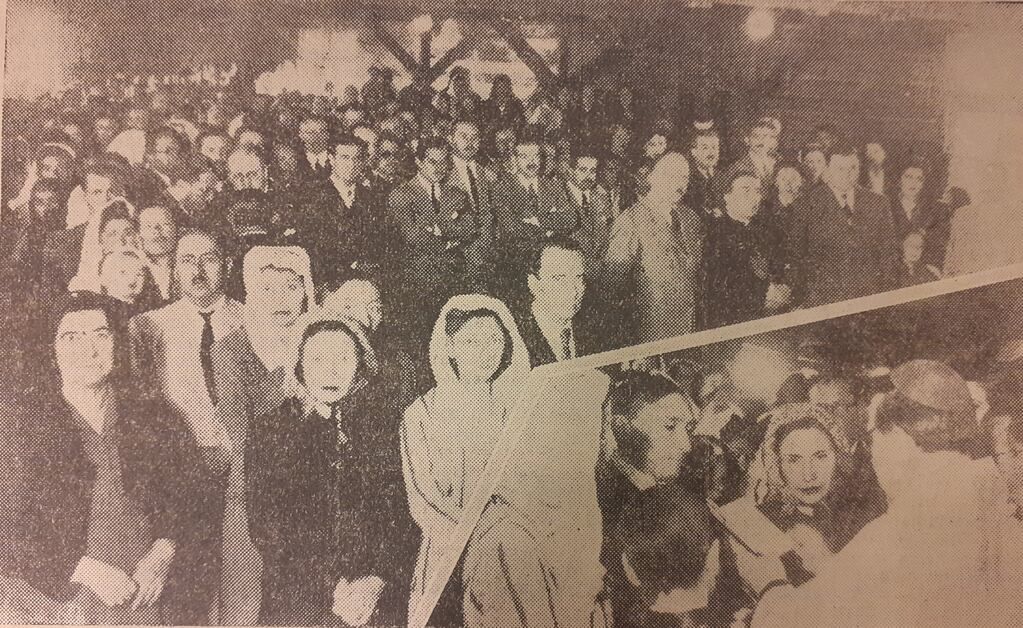 Casamiento masivo en el Barrio Capitán Lazo. Fuente: Tribuna 30 de abril de 1945, p. 4