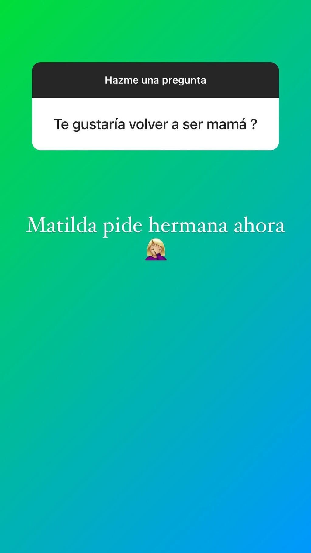 La actividad en las historias de Luciana Salazar