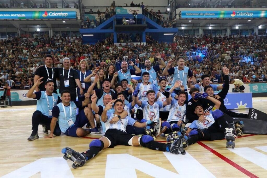Argentina se coronó campeón mundial masculino de hockey sobre Patines en Sub19 (Foto: @CAPatinOficial)