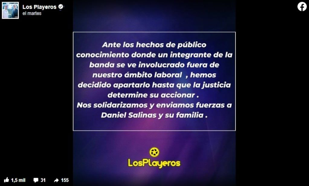 detuvieron a un cantante de Los Playeros