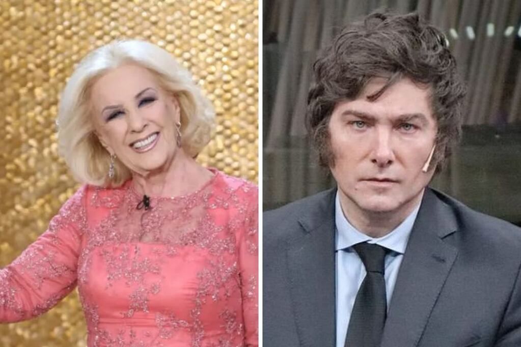 Mirtha Legrand y Javier Milei
