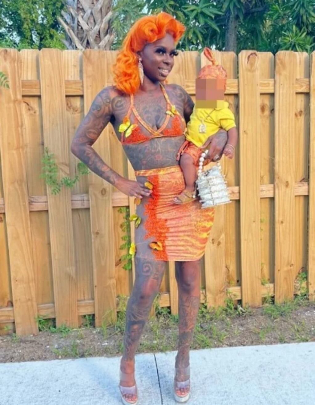 Shamekia Morris tiene todo el cuerpo tatuado y decidió hacer lo mismo con su hija.