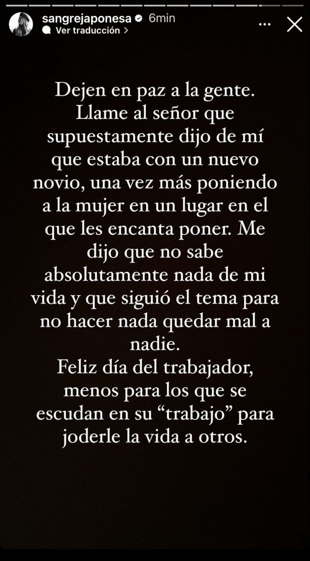 La China Suárez desmiente que sale con un hombre de 60 años.