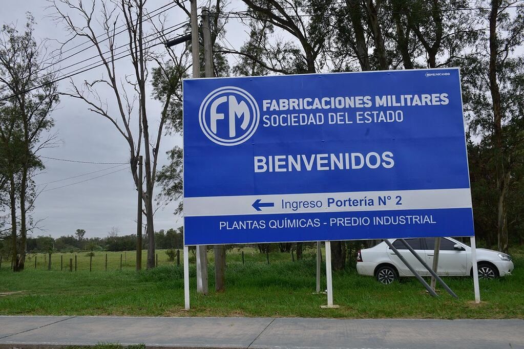  ID:7877730 Río Tercero ingreso a Fabricaciones Militares plantas químicas Predio industrial ( Ramiro Pereyra /La Voz)