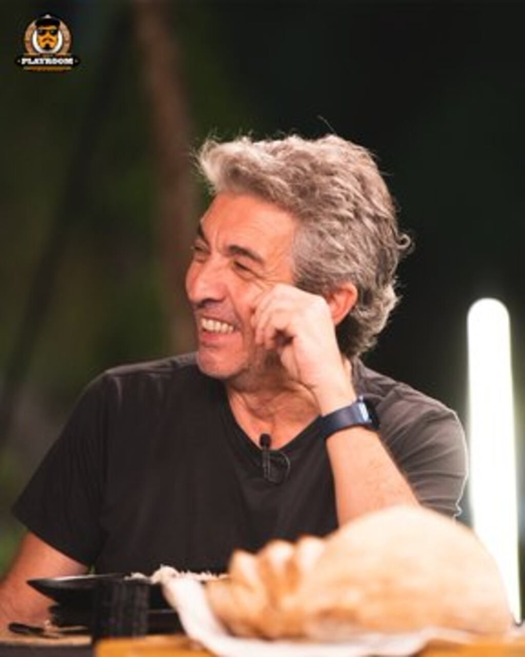 Ricardo Darín durante su entrevista con Migue Granados, por ESPN. Foto: Twitter/@ESPNPlayroom
