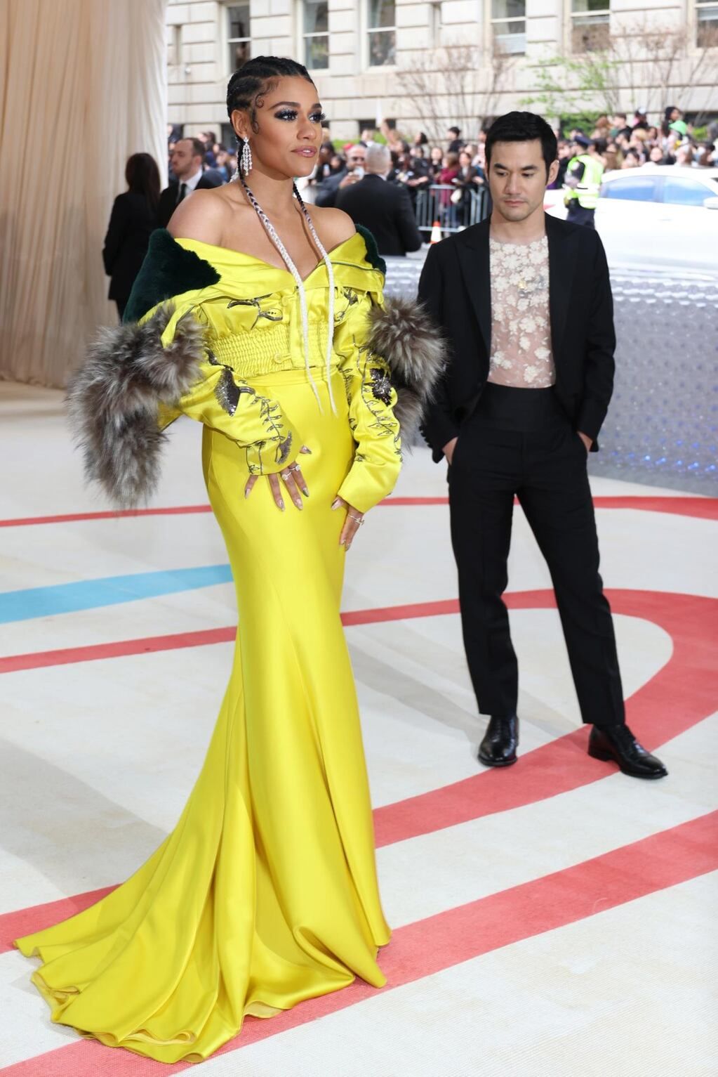 En la alfombra para la Met Gala 2023, el evento benéfico anual del Instituto de Vestuario del Museo Metropolitano de Arte, en Nueva York.