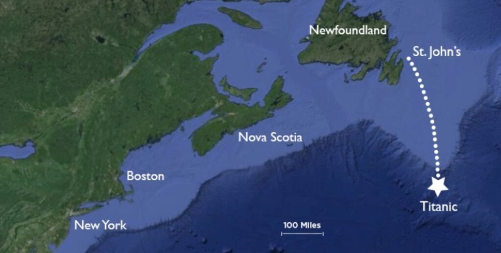 El submarino desaparecido en una expedición al Titanic tiene provisiones y oxígeno para 4 días y se cumplen mañana. Foto: Captura Web