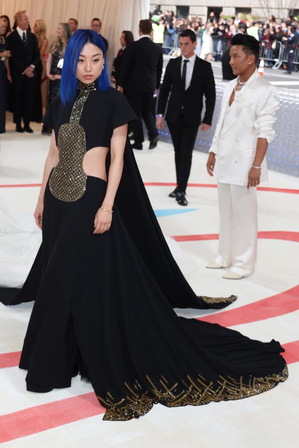 En la alfombra para la Met Gala 2023, el evento benéfico anual del Instituto de Vestuario del Museo Metropolitano de Arte, en Nueva York.