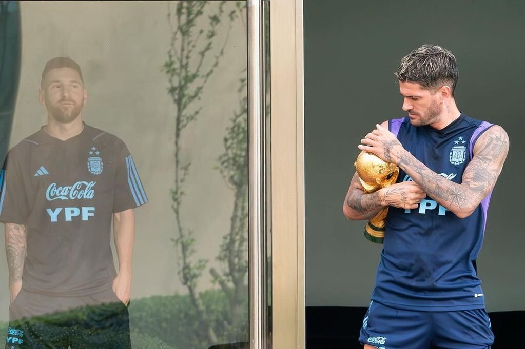 La foto que compartió Rodrigo De Paul en redes