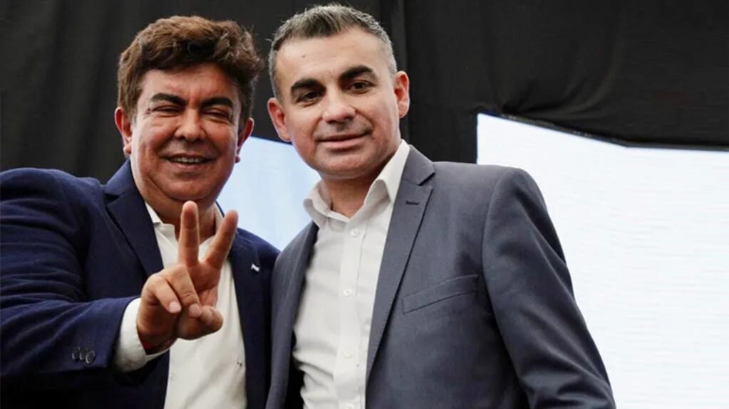 Gramajo junto al hiperkirchnerista intendente de La Matanza Fernando Espinoza